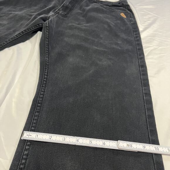 kdmk’s Vintage Black Jeans Straight Leg Men’s Size 32 Y2K Denim Logo Patch - Picture 9 of 10